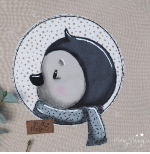 Button Pinguin Schneeflocke Button Pinguin Schneeflocke