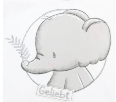 Button Elefant Zweig Button Elefant Zweig