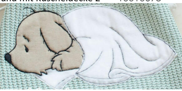 Hund mit Kuscheldecke 2 Hund mit Kuscheldecke 2